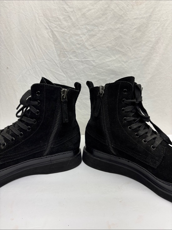 Aquatalia Black Suede Chukka Boots - Lace-Up Ankle, SZ 9.5